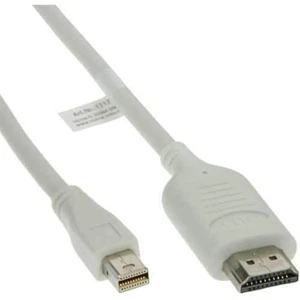 InLine Mini DisplayPort zu HDMI Konverter Kabel - weiß # 17173I - Bild 1 von 1