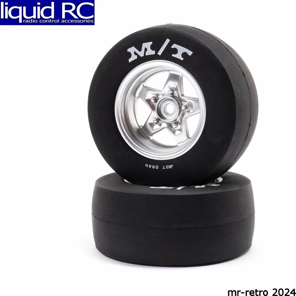 Losi 1/16 Mini Drag Pre-Mounted Mickey Thompson Tires (Rear) LOS41041