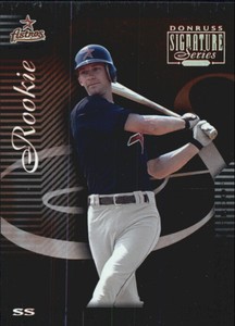 2001 Donruss Signature Proofs Houston Astros Baseball Card #201 Adam Everett /25