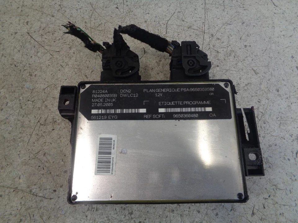 Peugeot Partner 2005 1,9 motor diésel control ecu 9650360480 Foto 1 de 2