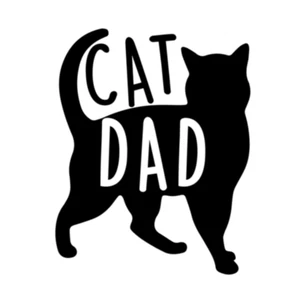 Cat Dad Decal Sticker Laptop Bumper Window Cup Mirror - Bild 1 von 14
