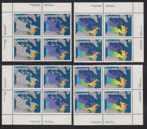 1981 Canada SC# 893a - Canada Day - Set of 4 Plate Blocks M-NH Lot # 3014 - Picture 1 of 1