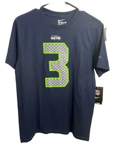 Nike Russell Wilson T Shirt Boys Large 14/16 NWT Seattle Seahawks Jersey - Picture 1 of 8