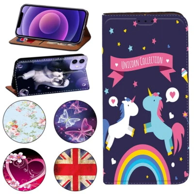 Leather Stand Wallet Cover Cases FOR Apple iPhone XR/SE/6/78/11/12/13/14/Pro/Max - Image 1 of 4