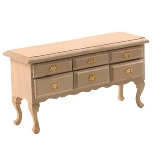 1 /12 scale Dolls House Furniture REDUCED AGAIN Plain Wood Sideboard BEF170 - Picture 1 of 1