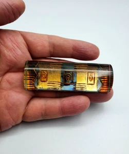 Lovely Multicoloured Acrylic Brooch By Gail Clevan. 1997 - Picture 1 of 11