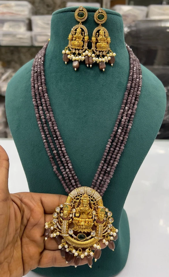 Joyería de templo con cuentas de múltiples capas enchapado en oro colgante joyería para mujer Foto 1 de 1