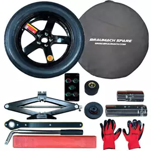 TESLA Spare Wheel Kit Space Saver Tyre for Model 3 - 2 TONNE JACK - SR LR, Perfo - Foto 1 di 11