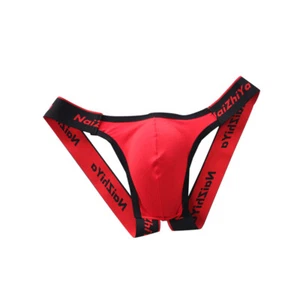 Slip Jock Cinturino Uomo Intimo Traspirante Senza Schiena Jockstrap Slip Biancheria Perizoma - Foto 1 di 20