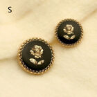 6Pcs Rose Metal Flower Buttons For Women Dress Coat Suit Cardigan Sewing Buttau