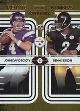 2008 Contenders Round Numbers Gold Steelers Football Card #27 David Booty/Dixon