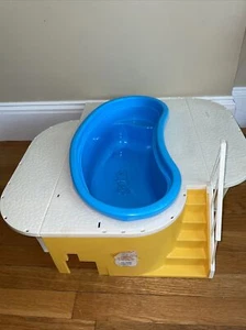 Vintage 1980 Barbie Dream Pool With patio.  See Pictures Read - Picture 1 of 9