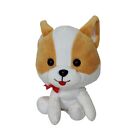 Mega Toys Just For You Brown White Dog Puppy Plush Stuffed Animal Toy 8 inch