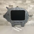 Metal Pig Chalkboard Rustic Farmhouse Kitchen Memo Board, New with Tag 