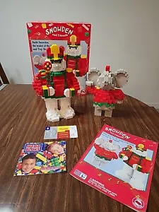 VINTAGE MEGA BLOKS BLOCKS SNOWDEN FRIENDS 860 Pcs. CHRISTMAS TOY Complete VGUC - Picture 1 of 8