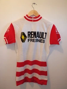 + Maillot de cycliste vintage, tricot Renault Crylor Rhône Poulenc n°8 + - Foto 1 di 7