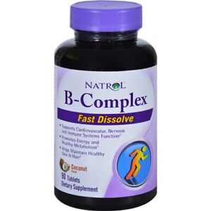 Natrol B Complex Energy Support Fast Dissolve Tablets Dietary Supplement 90 ct