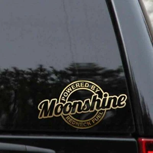 Moonshine Powered by Redneck Fuel Vinyl Decal Sticker - Picture 1 of 2