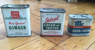 Vintage Spice Tins - Mc Cormick, Ann Page & Ideal  Vintage Spice Tins Set Of 3 - Image 1 of 4