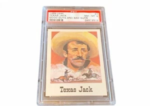 Tombstone Cowboy Western Good Guys Bad Card 1966 Leaf PSA 8 Texas Jack #7 Earp - Picture 1 of 4