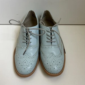 NWOT Wanted Baby Blue Lace Oxford Women Shoes Sz US 8 - Picture 1 of 12
