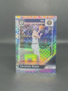 2024-25 Panini Donruss Optic Checkerboard Prizm CHRISTIAN BRAUN Nuggets - Picture 1 of 2