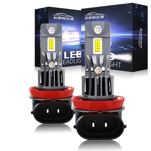 For Nissan Altima 2007-2018 Pair H11 LED Headlight Bright Bulbs White Hi/Lo Beam - Picture 1 of 13