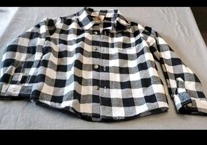 Bearpaw Boys Size 4T Bundle Includes Plaid Flannel Black Vest And Brown Pants - Picture 1 of 9