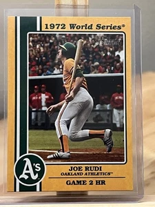 Topps Heritage #72WS-4 2021 Joe Rudi Athletics Serie Mundial 1972 - Imagen 1 de 2