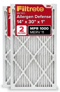 Filtro aria forno Filtrete 14x30x1 AC MERV 11 MPR 1000 micro difesa allergeni - Foto 1 di 13