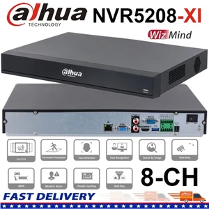 Dahua NVR5208-XI 8CH 1U 2HDDs WizMind H.265+ Network Face Recognition Recorder - Picture 1 of 9