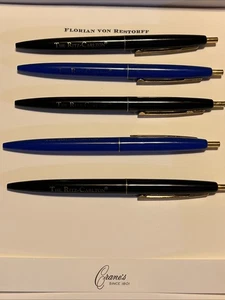 Vintage Lot Kugelschreiber BIC CLIC The Ritz Carlton Kunststoff 80er 90er RAR OHNE TINTE Mexico - Bild 1 von 8