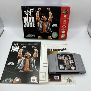 WWF War Zone (Nintendo 64 N64, 1998) Complete CIB - Picture 1 of 5
