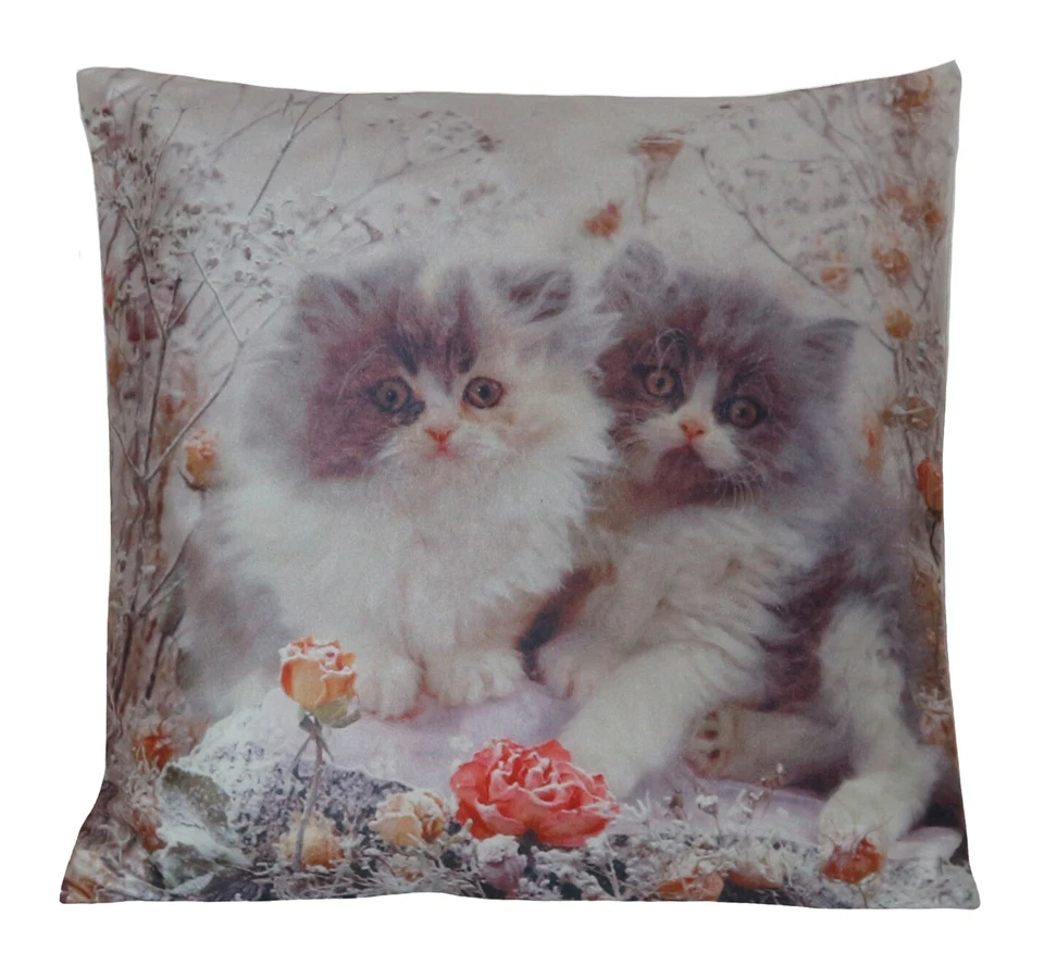Cushion Cover 40 x 40 cm 2 Angora Kittens No. 348-52 - Image 1 of 1