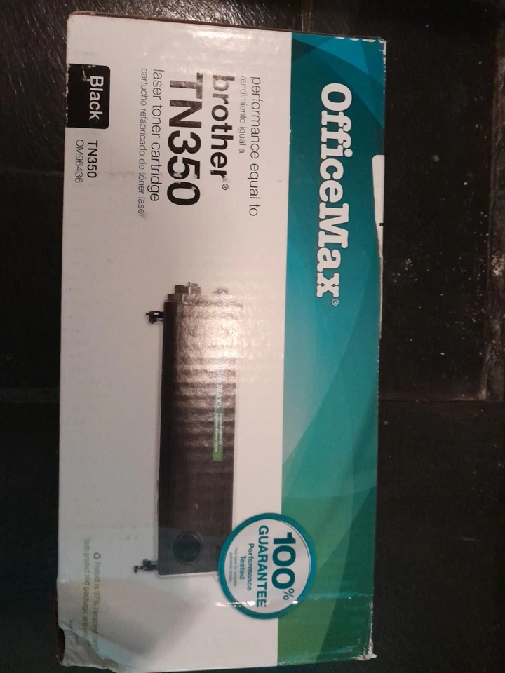 OfficeMax TN350 Toner - Black - Brother Compatible - Image 1 of 2