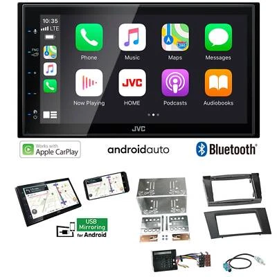 JVC Autoradio Apple CarPlay für Mercedes Benz E-Klasse 2002-2009 W211 S211 - Bild 1 von 4