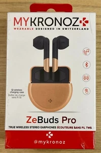 MYKRONOZ ZeBuds Pro True Wireless Bluetooth Ohrhörer mit Ladecase - Gold Neu - Bild 1 von 4