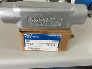 EATON C448 1 1/4" FORM 8 CONDULET BOX OF 2 - Picture 1 of 3