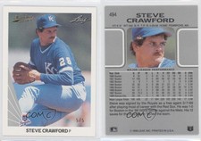 2012 Leaf Memories 1990 Leaf Buy Back Gold Foil /5 Steve Crawford #494