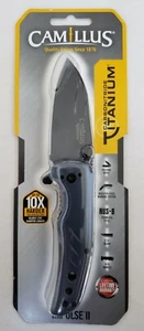 Camillus Impulse II Carbonitride Titanium 2.75" G10 Handle Folding Knife  - Picture 1 of 2
