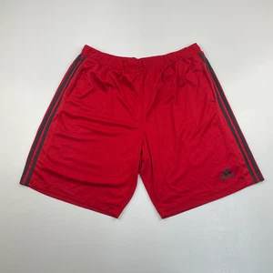 Men’s ADIDAS Red & Grey Climalite Sports Athletic Shorts , Size 2XL - Picture 1 of 7