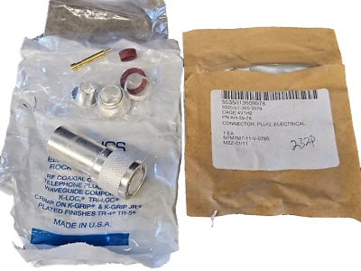 Winchester Kings KH-59-78 Electrical Plug HN RF Cable Connector Radio Silver - Image 1 of 4