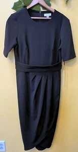 Calvin Klein Little Black Dress. Pleated Front. Size 6 - Picture 1 of 8