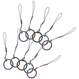 10 Pcs Fibbia Ad Anello Della Custodia Telefono Cinturino Da Cordino Telefonico - Zdjęcie 1 z 12