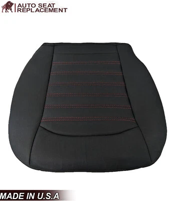 2013-2016 Ford Fusion SE Hybrid Driver Bottom Black Cloth Replacement Seat Cover - Image 1 of 4