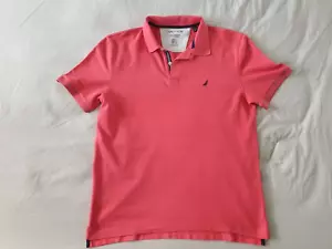 Nautica Performance Deck Shirt Polo Shirt Classic Fit Salmon Size XL - Picture 1 of 4