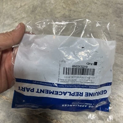 New Genuine OEM GE Washer Washing Machine Drive Motor Pulley WH03X32218 - Image 1 of 2