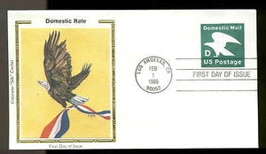 US FDC #U607 "D" Colorano "Silk" Cachet Los Angeles, CA - Picture 1 of 1