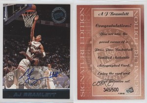 1999 Press Pass SE Auto Blue /500 AJ Bramlett Rookie Auto RC