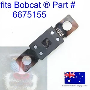fits Bobcat Fuse 100 Amp 6675155 TL43.80HF V519 V723 5600 5610 S185 S205 S590 - Picture 1 of 7